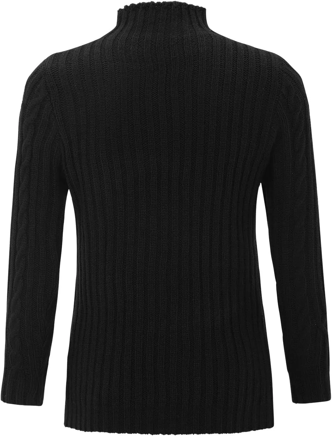 Womens Turtleneck Long Sleeve Sweaters 2024 Trendy Casual Pullover Tops Cable Ribbed Knit Sweater Fall Outfits