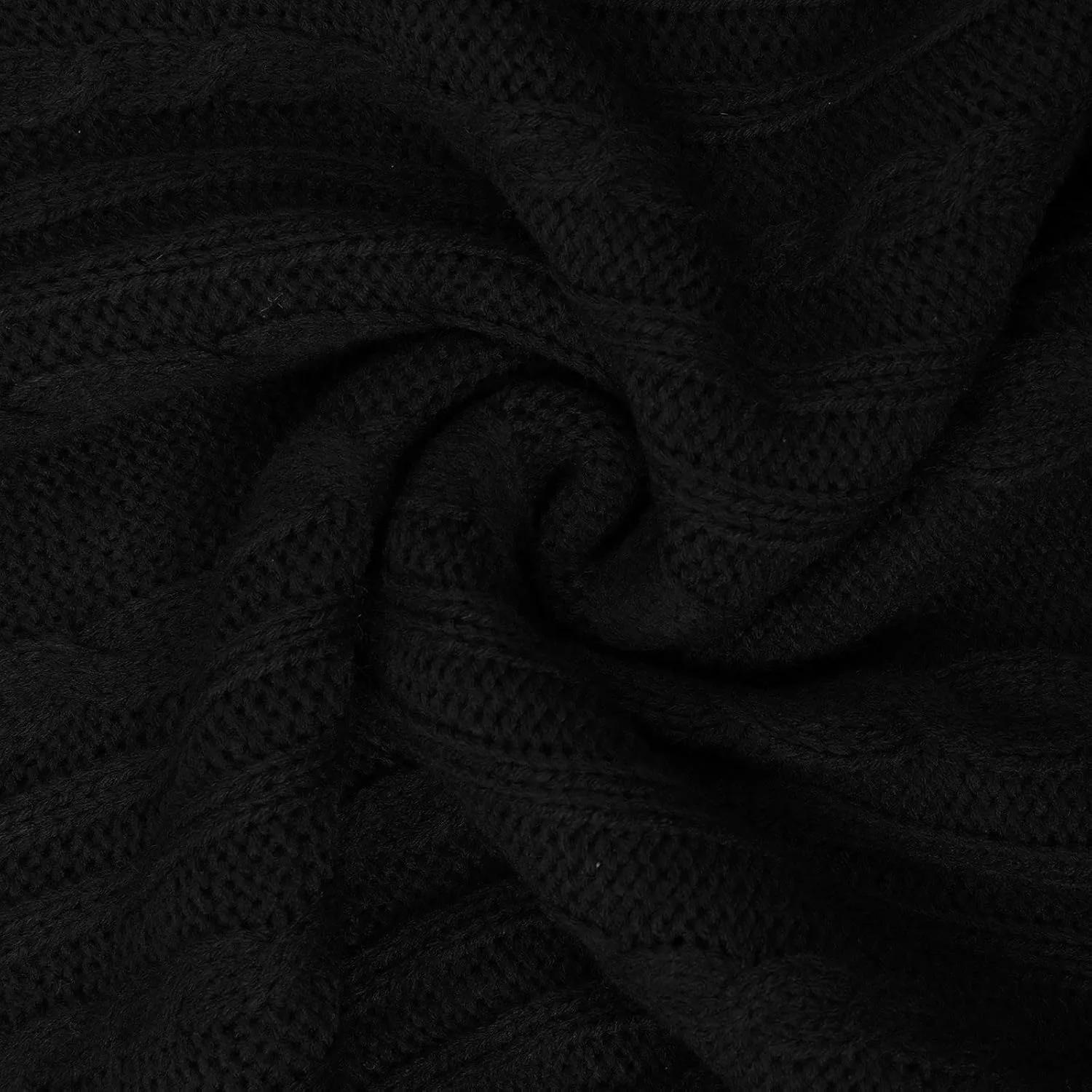 Womens Turtleneck Long Sleeve Sweaters 2024 Trendy Casual Pullover Tops Cable Ribbed Knit Sweater Fall Outfits