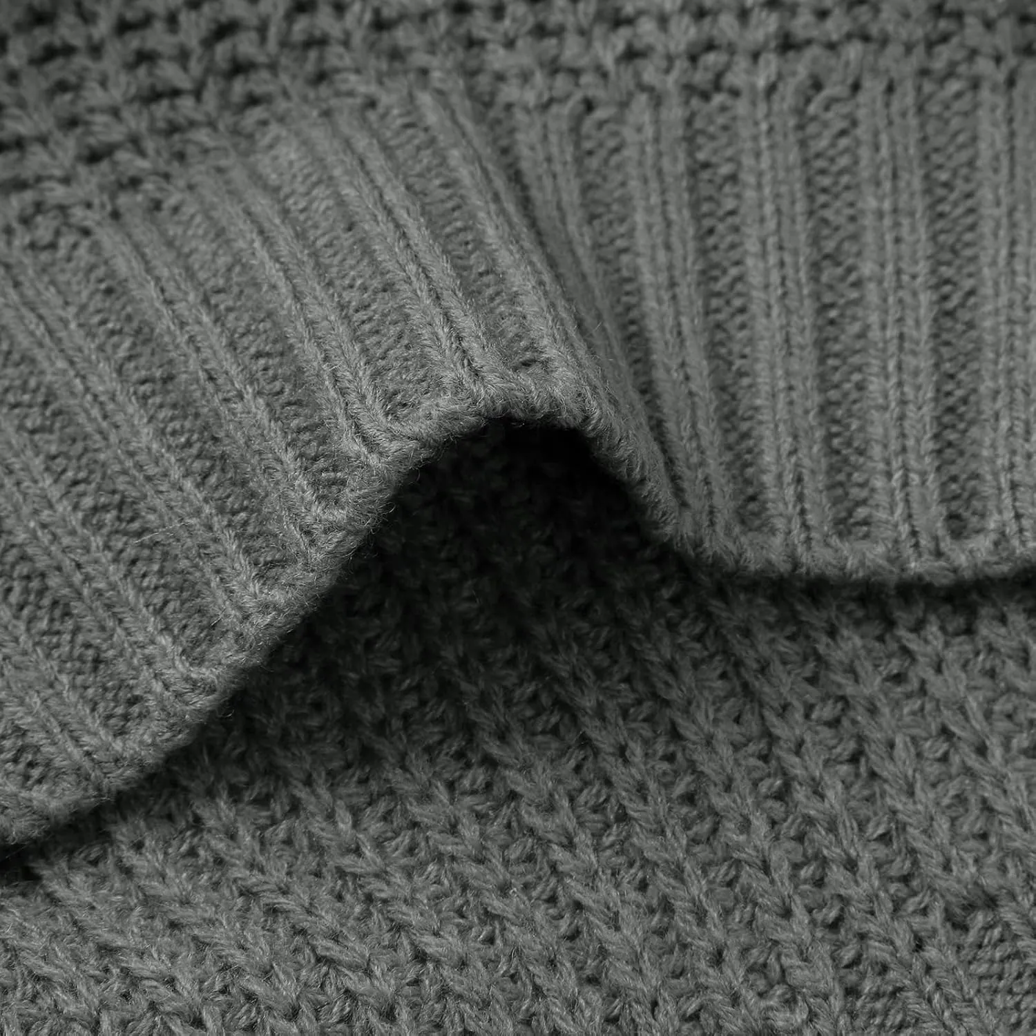 Womens Turtleneck Sweater Long Sleeve Solid Color Sweater Casual Trendy Sweater Regular Fit Sweats Knitted Sweater