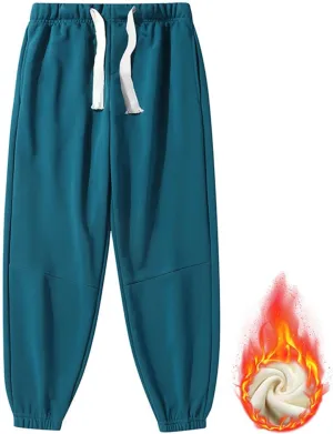 Womens Warm Sherpa Lined Sweatpants Cinch Bottom Athletic Jogger Casul Baggy Fleece Pants