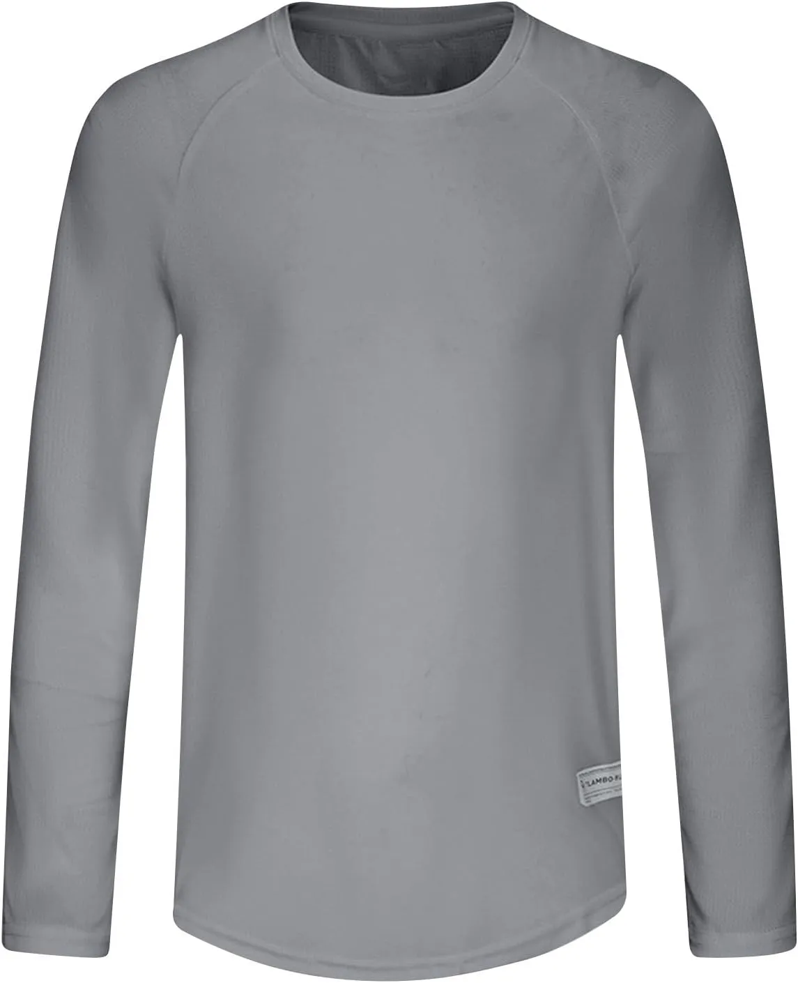 Workout Shirts for Men Lightweight Breathable Long Sleeve Athletic Running Gym Workout Tee Tops Casual Pullover