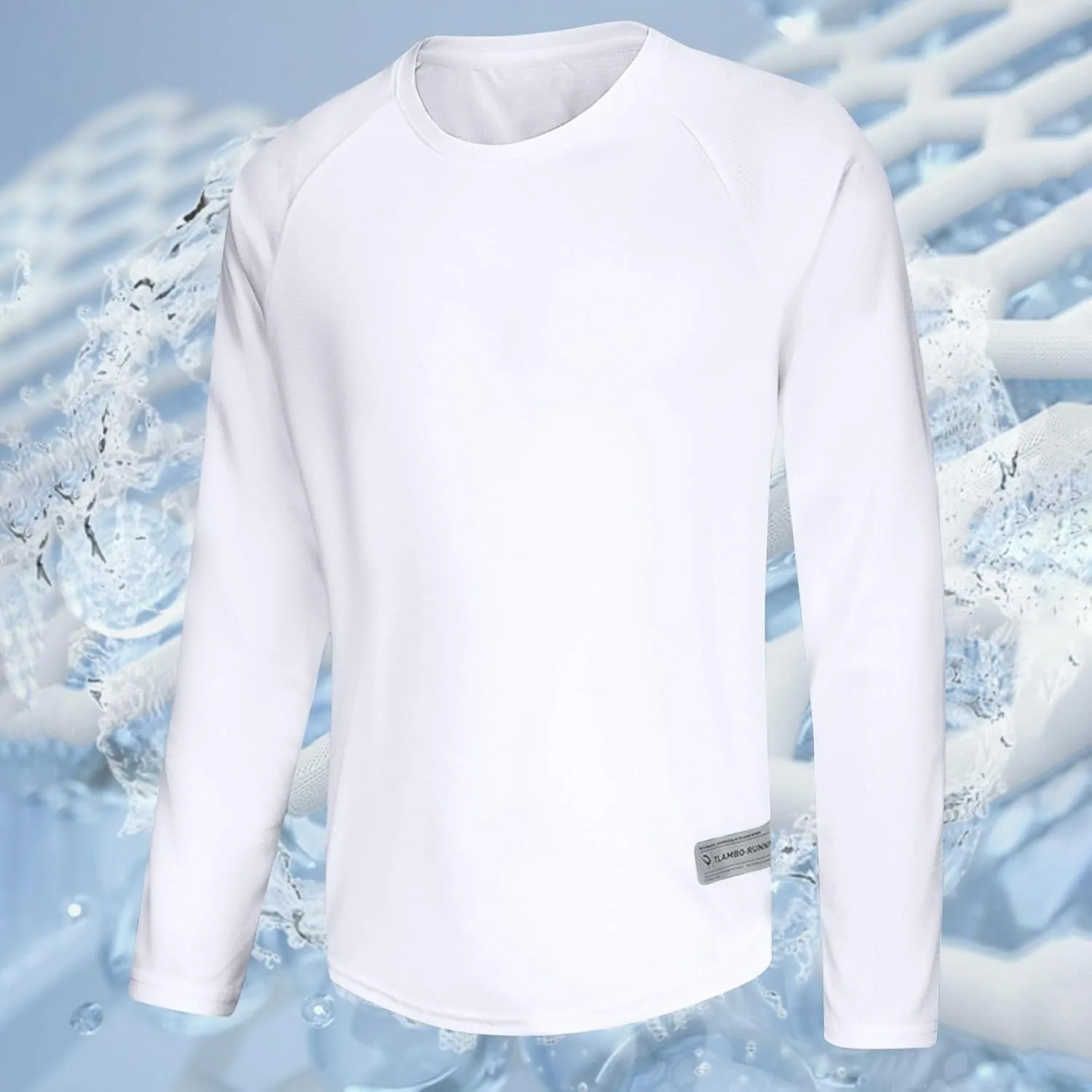 Workout Shirts for Men Lightweight Breathable Long Sleeve Athletic Running Gym Workout Tee Tops Casual Pullover
