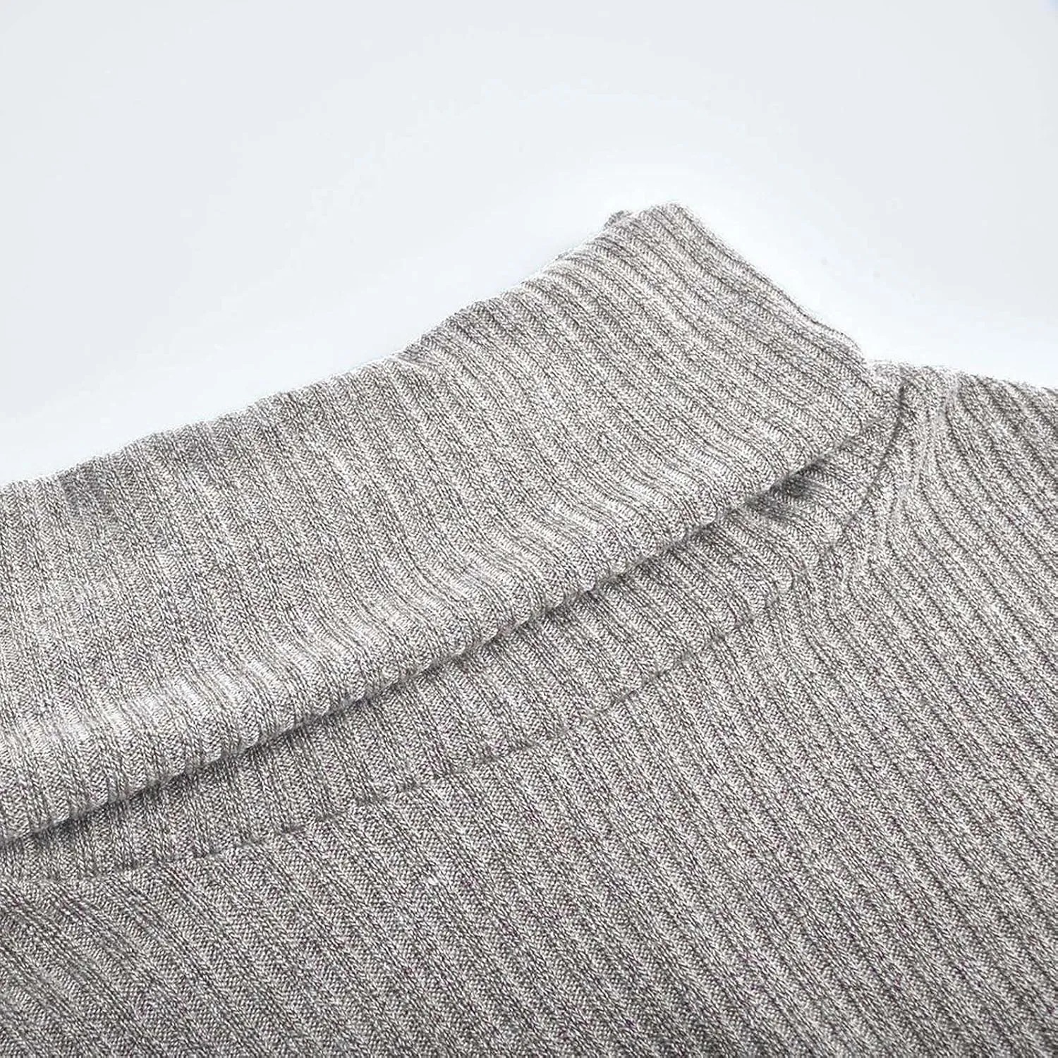 XUNRYAN Women's 2023 Sweaters Oversized Turtleneck Chunky Pullover Cowl Neck Long Sleeve Winter Slouchy Loose Knit Sweaters