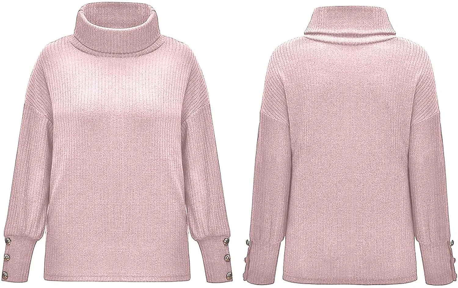 XUNRYAN Women's Winter Warm Sweaters Oversized Turtleneck Chunky Pullover Cowl Neck Long Sleeve Slouchy Loose Knit Sweaters